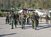 Kaskogabwilhan III, Marsda TNI Ir. Joko Sugeng Sriyanto melaksanakan kunjungan kerja ke Pos Satgas Yonif 731/Kabaresi